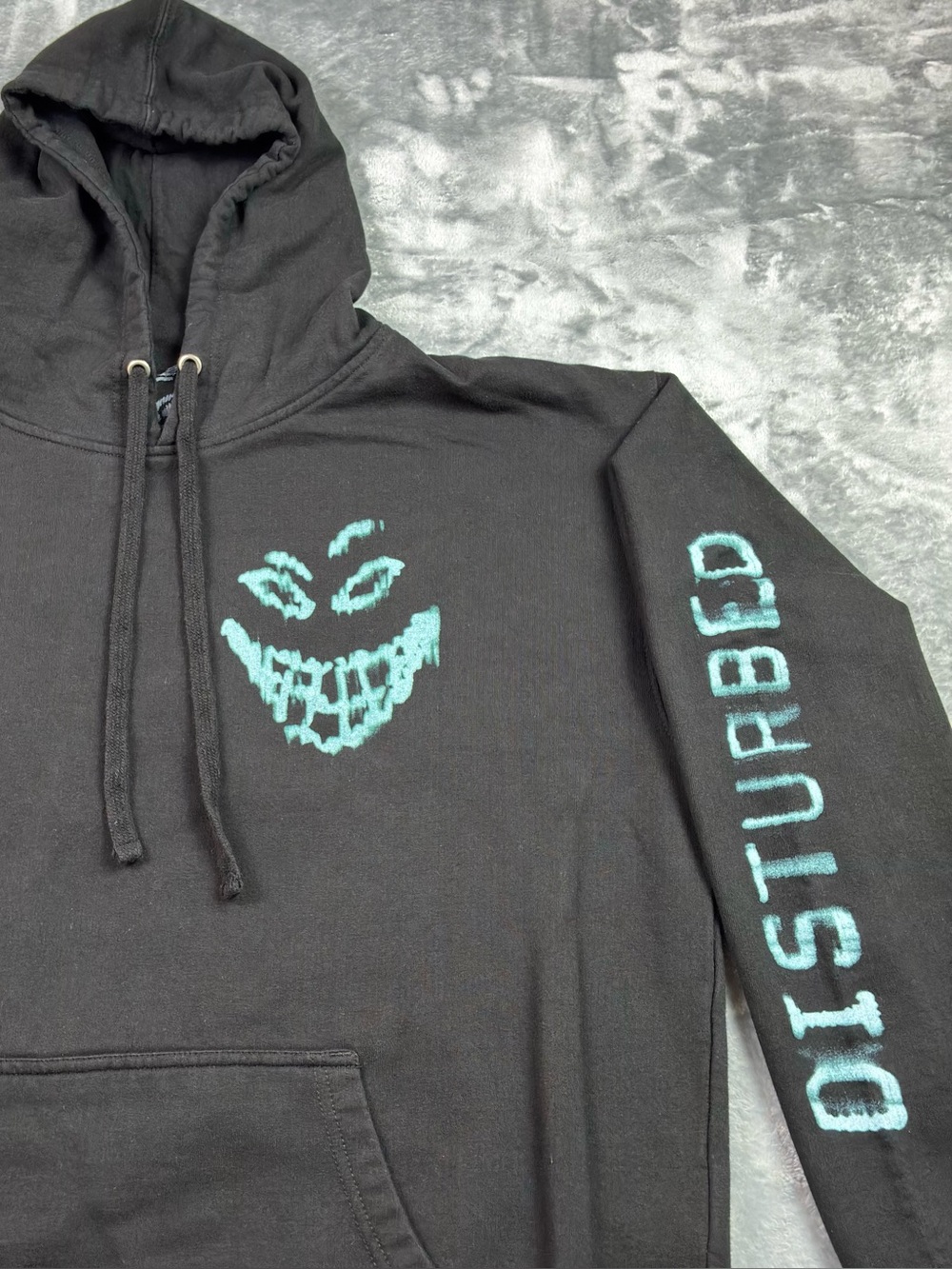 Disturbed The Sickness Official Black Pullover Hoodie Size XL Rock Metal Music